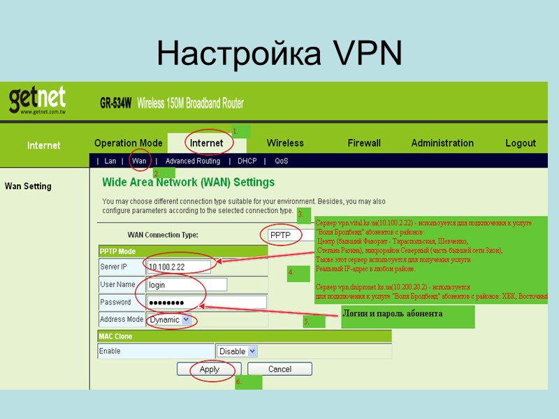 Настройка VPN